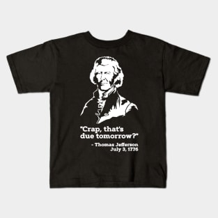 Thomas Jefferson Funny History Teacher T-Shirt Patriotic USA Kids T-Shirt